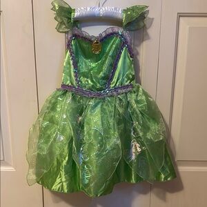 Disney Parks Tinkerbell Fairy Costume Sparkly Dress